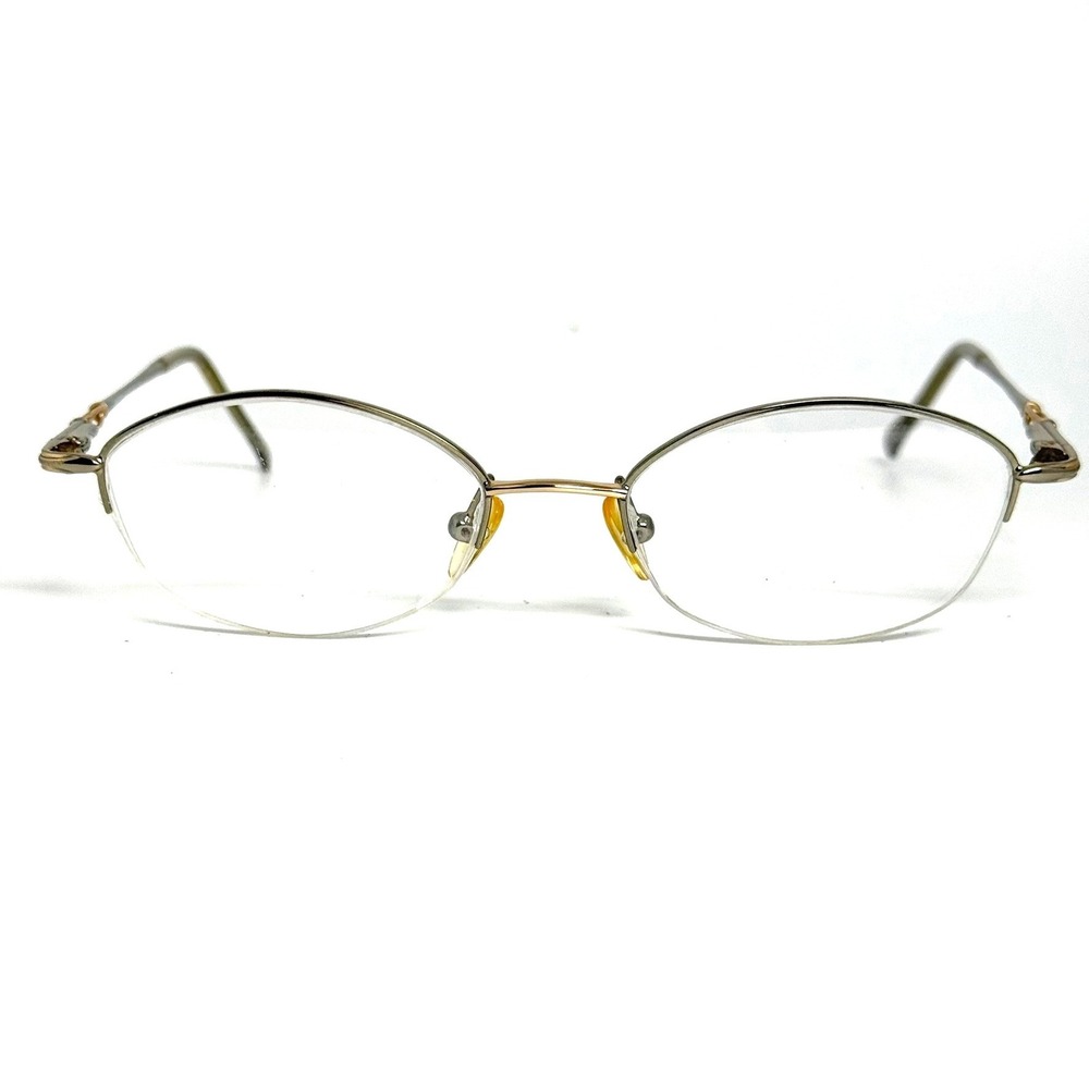 Chesterfield CH703/M Eyeglasses Gold Silver Semi Rimless Oval Frames 135